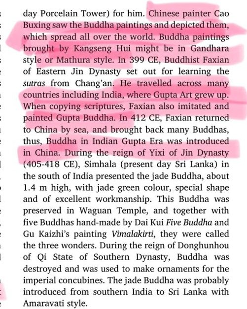 Gupta art was copied from and taken to china. Including copying scriptures, and also PAINTED GUPTA BUDDHA.
All of this was copied from india. Chinese literally copied from indians and today have audacity to say that all of this is chinese heritage when it is indian influence.