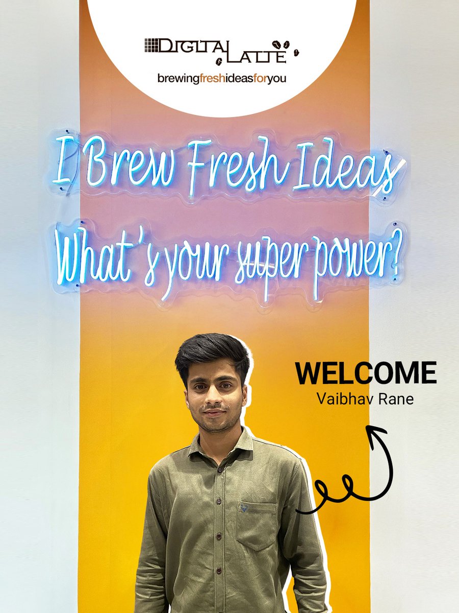 DigitalLatte's tweet photo. Join us to welcome Vaibhav Rane to our brewing team.⁣⁣
.⁣⁣
.⁣⁣
.⁣⁣
#BrewingFreshIdeas #AgencyLife #DigitalAgency #SocialMediaAgency #DigitalMarketing #SocialMediaMarketing https://t.co/xoaoiwaor6