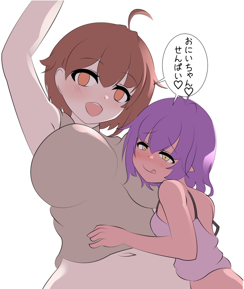 2人は仲良し
一説によるとアホ毛同士で何か送受信して
コミュニケーションを取っているとかいないとか 