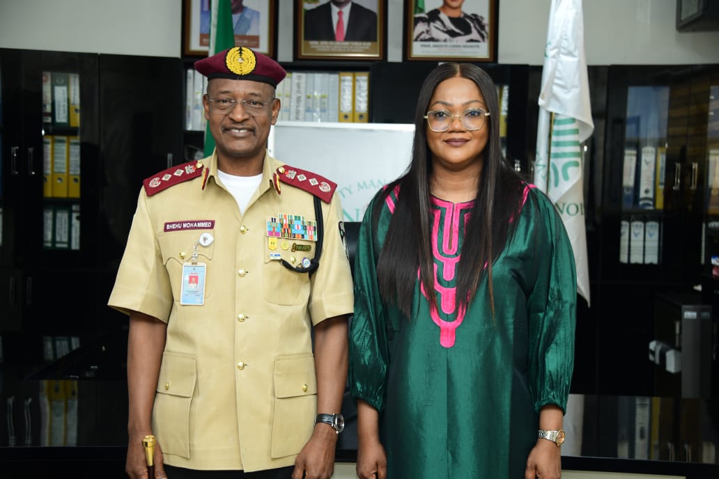 FRSCNigeria's tweet photo. STRENGTHENING NATIONAL SECURITY THROUGH DATA INTEGRATION: FRSC, NIMC FORGE DEEPER ALLIANCE ON IDENTITY AND ROAD SAFETY

The Corps Marshal, Federal Road Safety Corps (FRSC), Shehu Mohammed has reaffirmed the Corps’ commitment to strengthening national security https://t.co/jquG6K486W