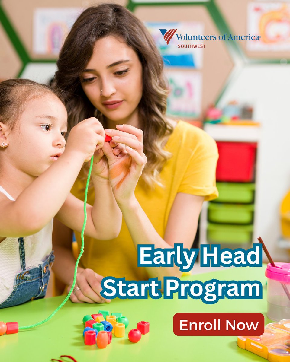VOASW's tweet photo. Early Head Start supports strong parent-child relationships and helps families build a foundation for education, financial security, and housing stability. 

Enroll today: https://t.co/T1Yv4YvWik

#EarlyHeadStart #VOASW #ChildDevelopment #FamilySupport https://t.co/oHJXE6P9AF