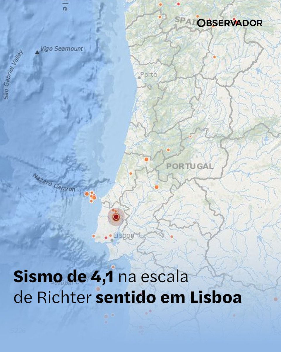 Um sismo de 4.1 na escala de Richter foi sentido na manhã desta quinta-feira pelas 12h14, de acordo com o Centro Sismológico Euro-Mediterrânico.

Artigo em atualização no link nos comentários

(📸 IPMA)

#Sismo #Lisboa #IPMA