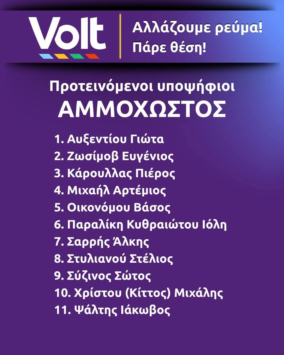 Καλή επιτυχία <a href="/ArtemisMichael/">Artemis Michael</a>! #volt