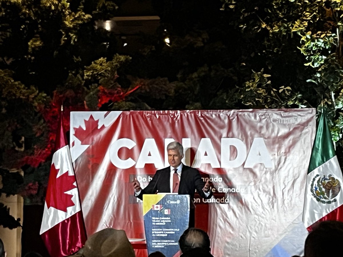 La delegación comercial de Canadá llegó a #Monterrey, Nuevo León. Escuchando a diplomáticos y empresarios de aquel país, me quedan claro 2 cosas: México es visto como socio en la “nueva geoestrategia canadiense”, pero eso dependerá de: estado de derecho y solidez institucional.