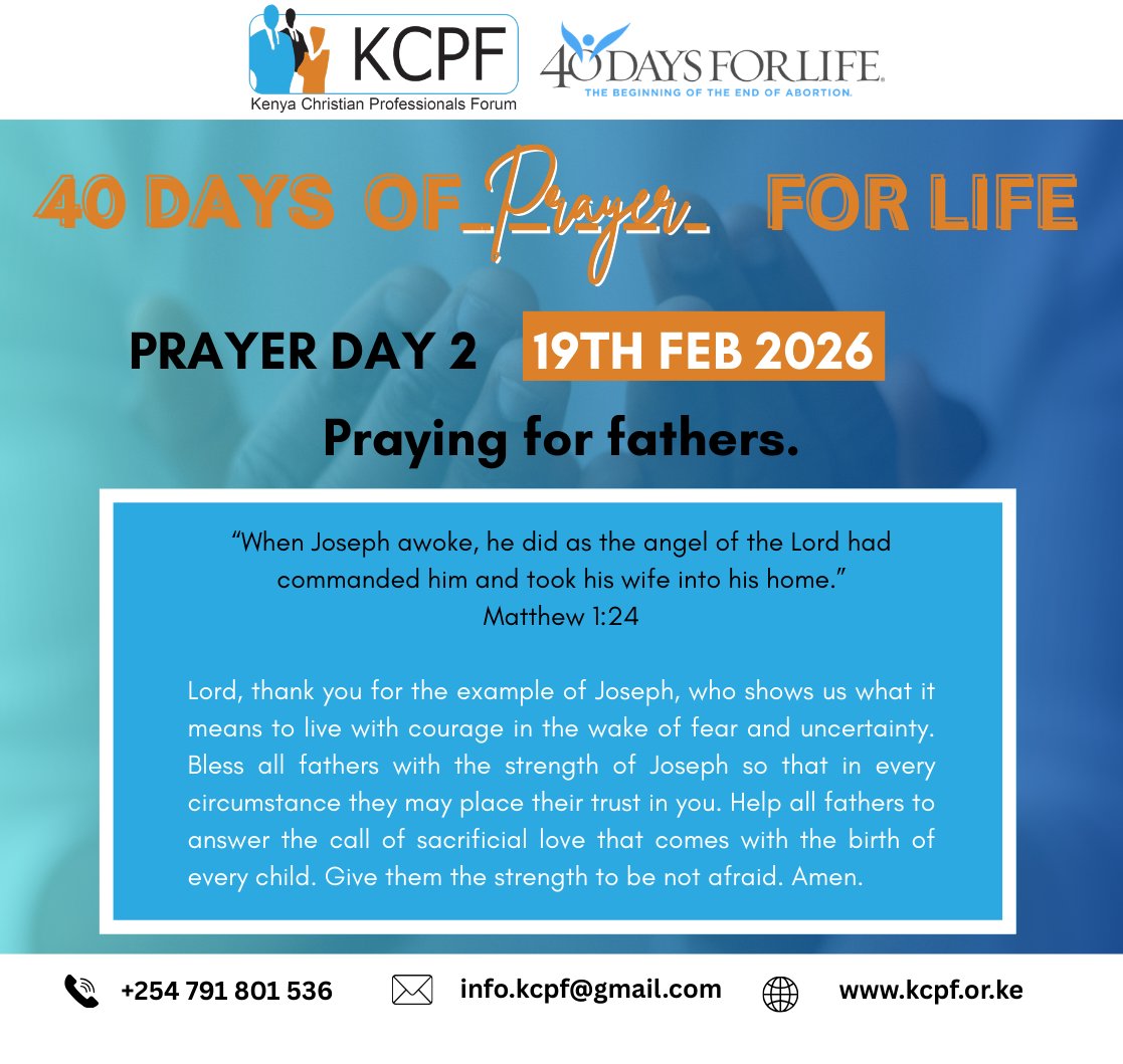 Kenya Christian Professionals' Forum (KCPF) tweet media