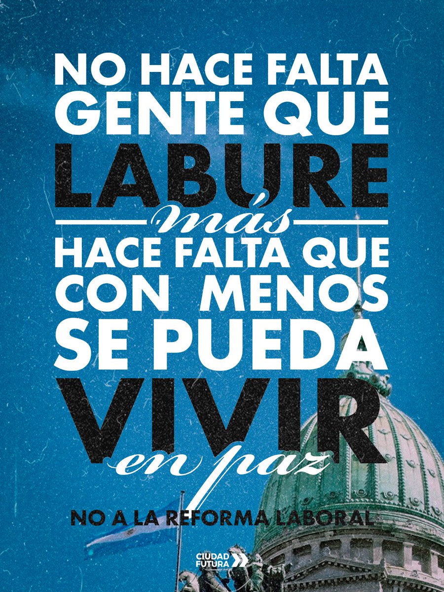 Más del 70% de los argentinos gana menos de un millón de pesos por mes. Récords de endeudamiento y de morosidad en el pago de las deudas. Trabajamos cada vez más para tener cada vez menos. La reforma laboral de Milei no va a resolver ninguno de esos problemas. Va a profundizarlos