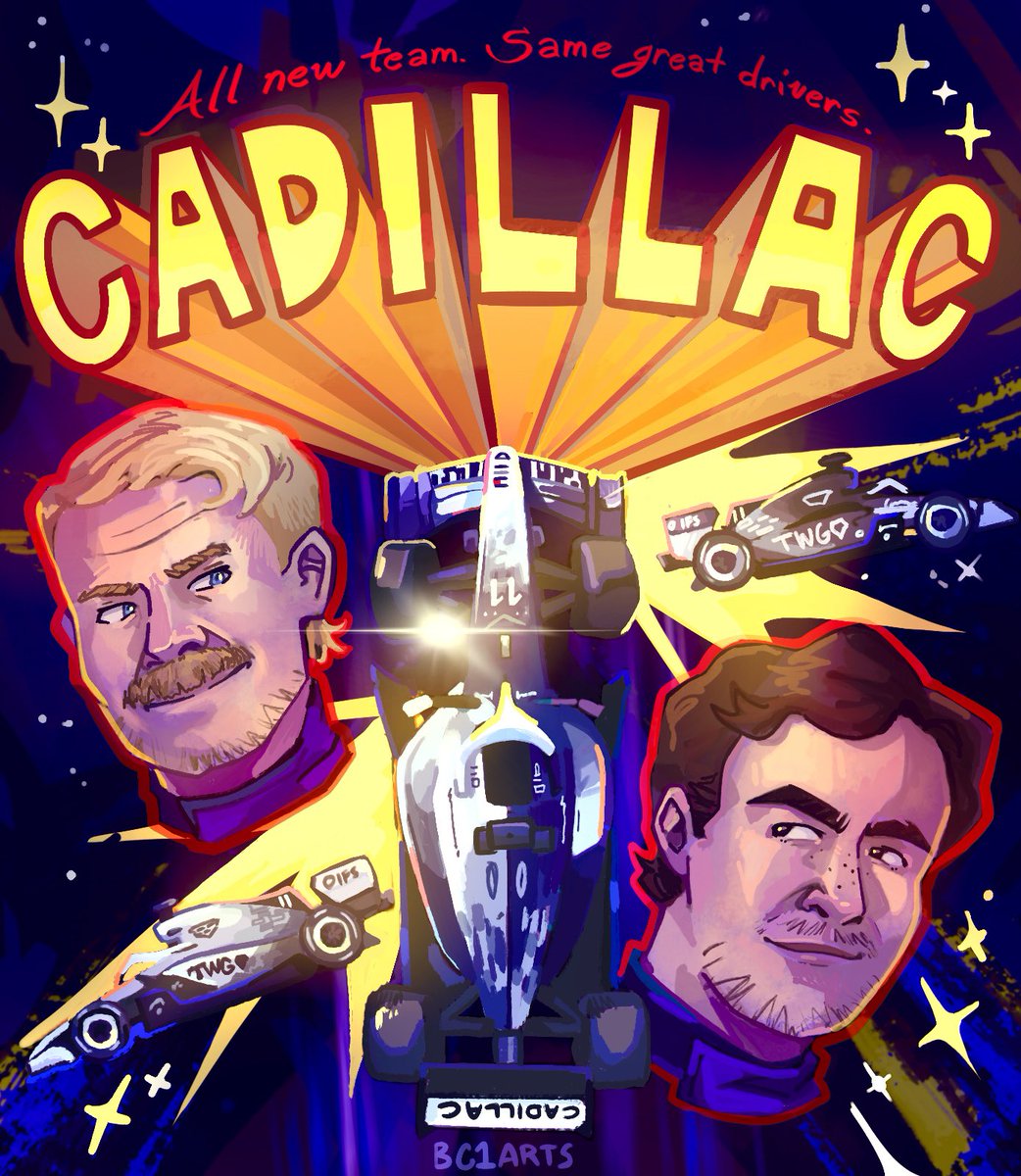 CADILLAC!! 🖤🤍 <a href="/Cadillac_F1/">Cadillac Formula 1 Team</a> #f1art #formula1