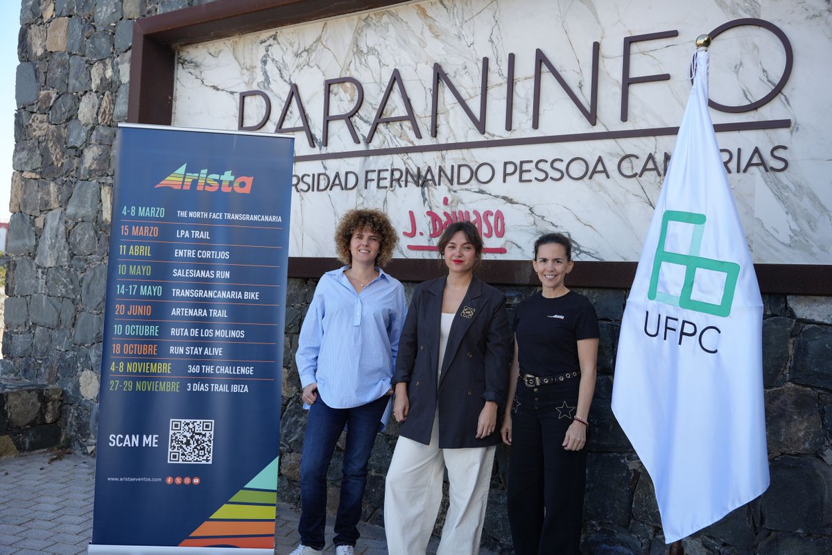 TodoGolesRadio's tweet photo. 🤝🏃‍♂️ Arista Eventos y la Universidad Fernando Pessoa Canarias sellan alianza para impulsar deporte, salud y formación en Gran Canaria. Alumnos aplicarán sus conocimientos en pruebas como la LPA Trail. 🎓💪
#Deporte #Formación #GranCanaria #AristaEventos #UFPC #TGR 📻🎙️ https://t.co/zWfxOxydYD