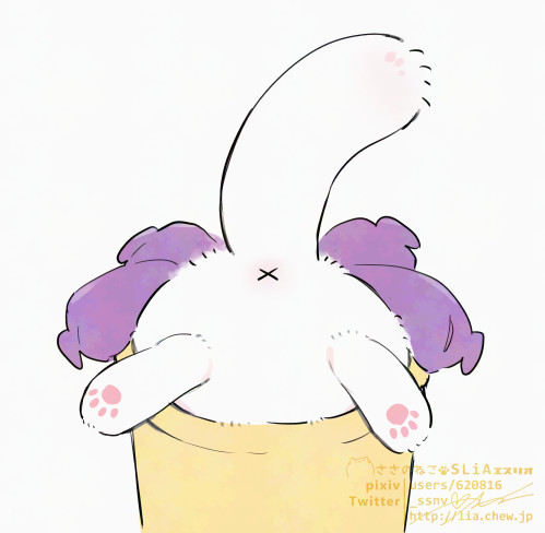 クモにゃんの鉢植え 