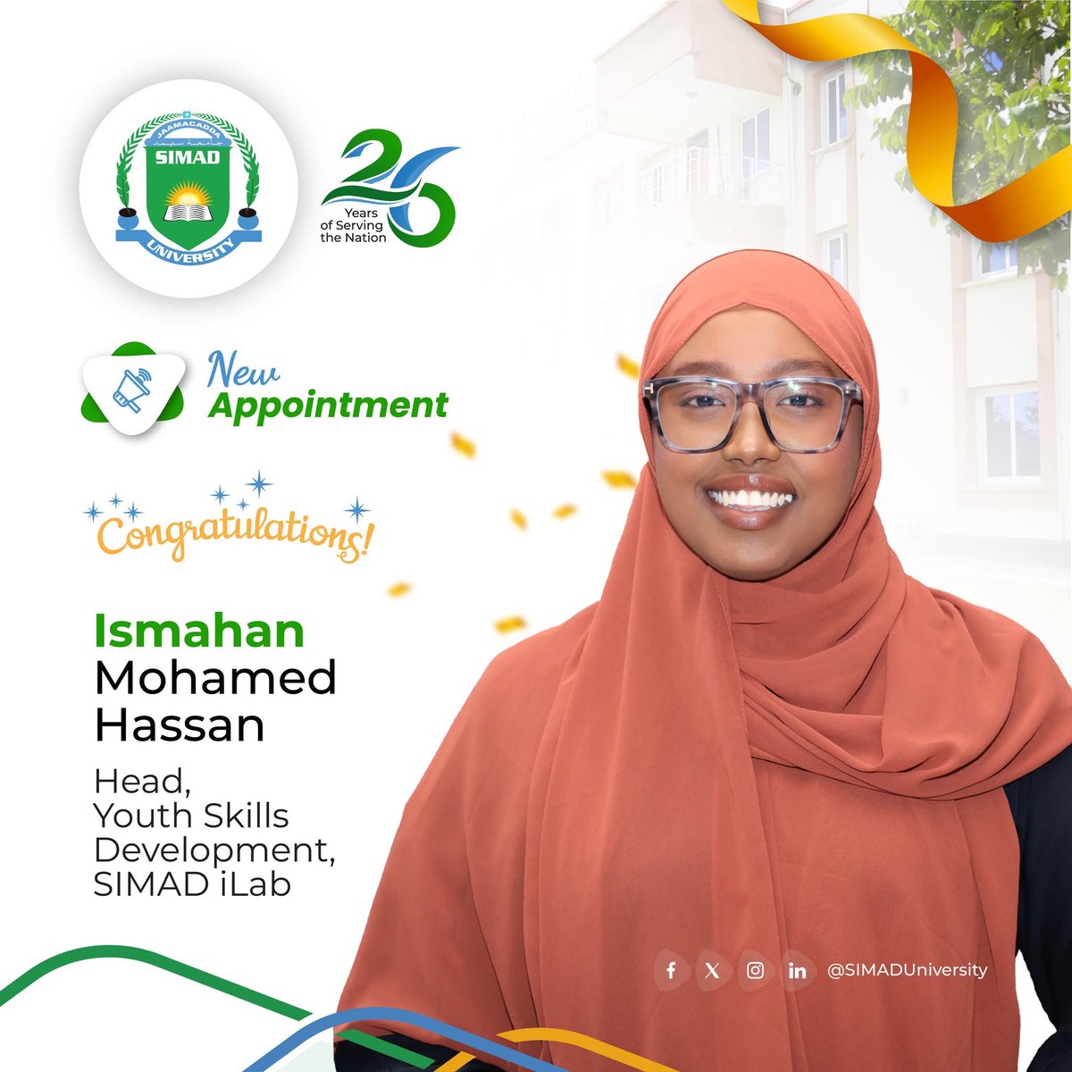 Ismaartt's tweet photo. I’m pleased to share that, as of January 2026, I have assumed the role of Head of Youth Skills Development at @SIMADiLab 

I look forward to advancing youth skills development and expanding opportunities for innovation and entrepreneurship. If we share a commitment to these areas https://t.co/nNvK5XIQzY