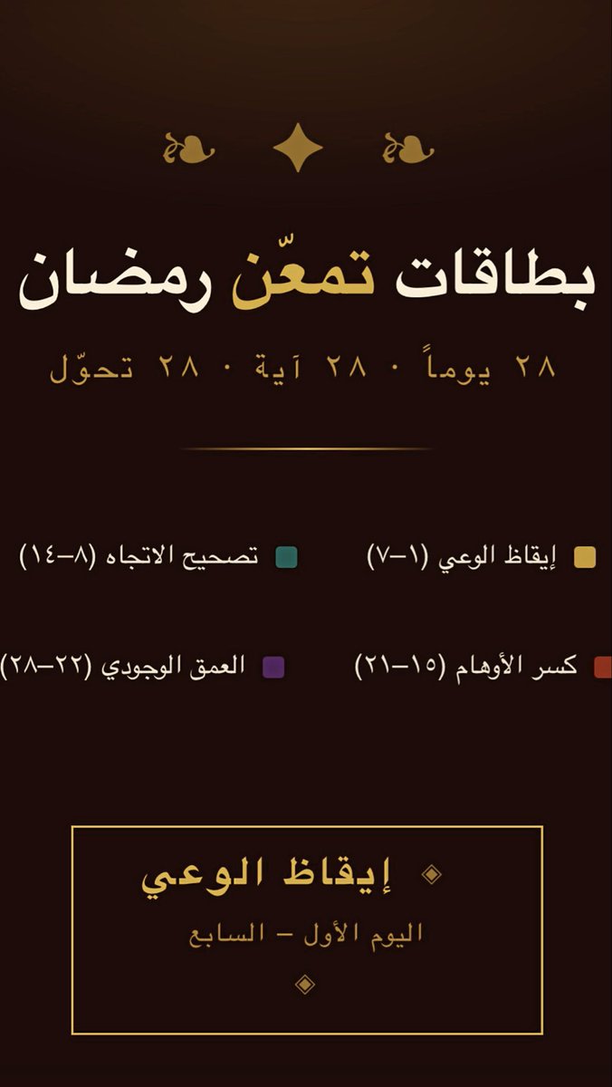 zalziadi's tweet photo. هدية رمضان لكم اول 7 ايام بعنوان 
ايقاظ الوعي 
لو مهتم اكتب تحت هذه التغريدة  كلمك  :
#تمعن https://t.co/aycxVwHMka