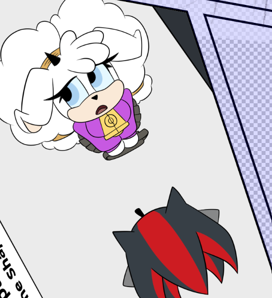 Working on the next comic page, but today's going to be a long one so Shadow and Lanolin's outing will probably have to wait until Monday to continue.