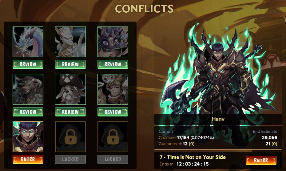 12 days left for HANV.

This Archon brings Double Strike and Swiftness.

Translation?
You’re getting clapped twice… faster. ⚔️💨
The meta is shifting.

Splinterlands keeps rewarding the players who stay locked in.

Grind your chances in the Conflicts.
When the event ends, he’ll