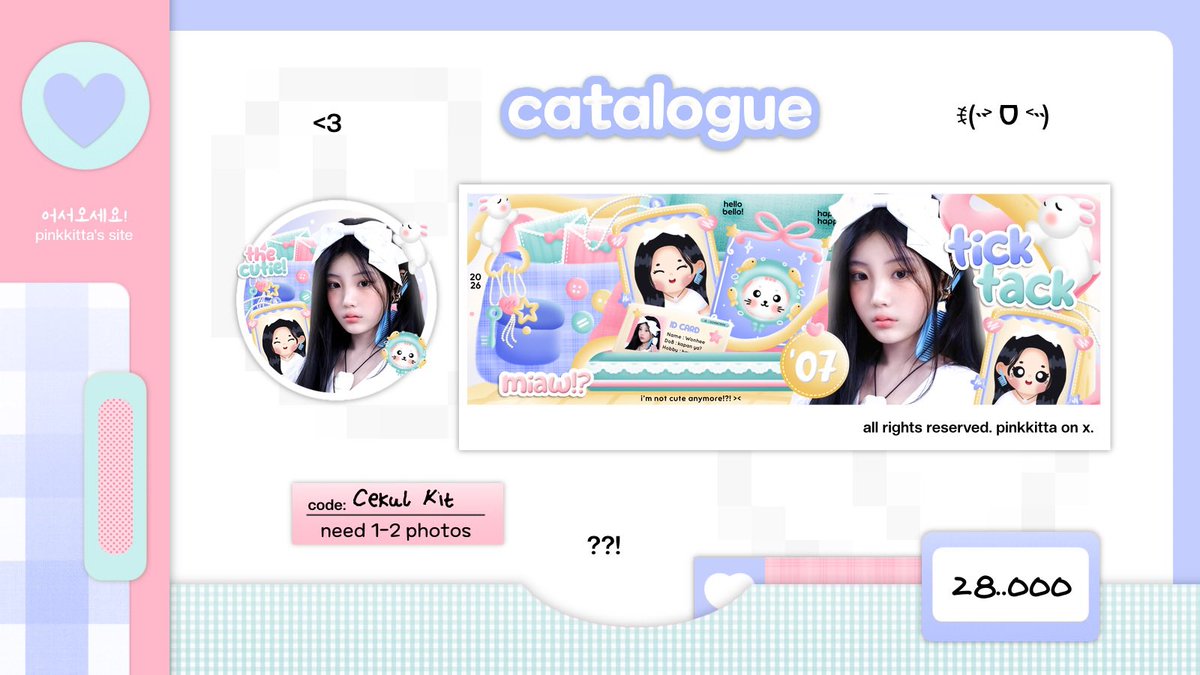 pinkkitta's tweet image. help repost? thank youu! 🍒 ໒꒱ ⋆ﾟ⊹

こんばんは! yuk kenalan sama katalog layout baru aku namanya 'Cekul Kit' 💌 yang isinya perintilan imup &amp;amp;&amp;amp; meng yang bisa pilih topi zodiak! kalau ada yang belum aman ketuklah my dm aku 🌟🛒 

#zonauang #zonajajan