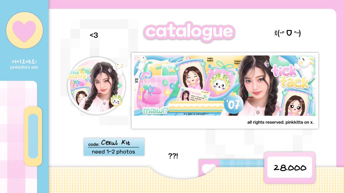 pinkkitta's tweet image. help repost? thank youu! 🍒 ໒꒱ ⋆ﾟ⊹

こんばんは! yuk kenalan sama katalog layout baru aku namanya 'Cekul Kit' 💌 yang isinya perintilan imup &amp;amp;&amp;amp; meng yang bisa pilih topi zodiak! kalau ada yang belum aman ketuklah my dm aku 🌟🛒 

#zonauang #zonajajan