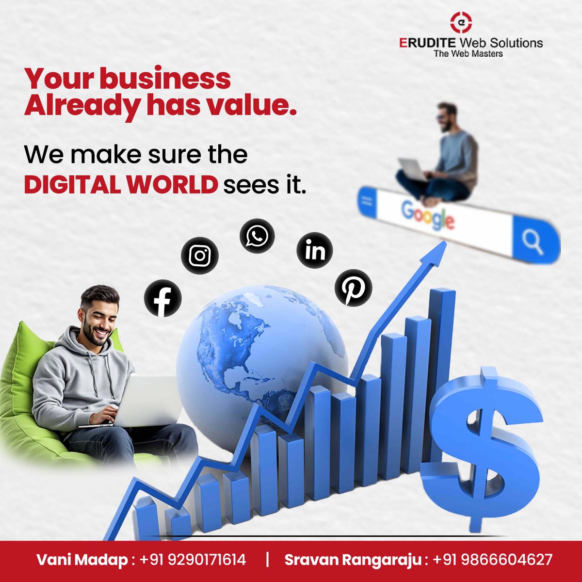 Erudite_web_sol's tweet photo. Your business deserves to be seen, heard, and trusted online.
We amplify your brand across Google and social media platforms.
Erudite Web Solutions turns digital presence into real growth
Visit us: https://t.co/CC4K39rO9O
Contact us: +91 92901 71614
#EruditeWebSolutions https://t.co/Uj3L2anWJe