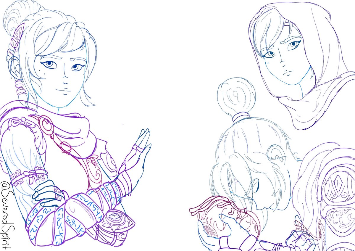 SeveredWisp's tweet image. Kena: Scars of Kosmora Study Sketch! ✍️💫

I love Kena's New Design as much &amp;amp; I cannot wait to learn more about her with this beautiful world that is yet to be revealed! 🥹✨️

#KenaBridgeofSpirits 💙
#KenaScarsofKosmora 💚