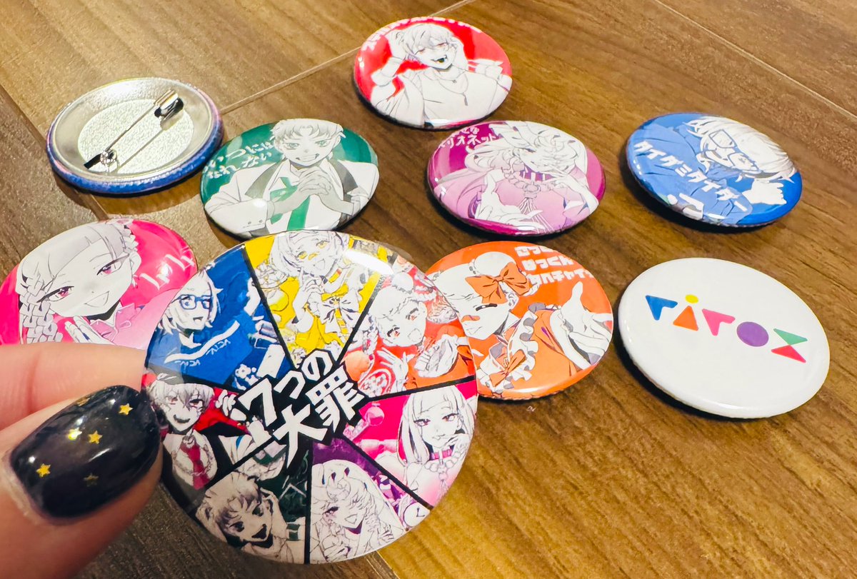 前回の夏のライブで売り切れてしまった7つの大罪缶バッチ、再販のお声