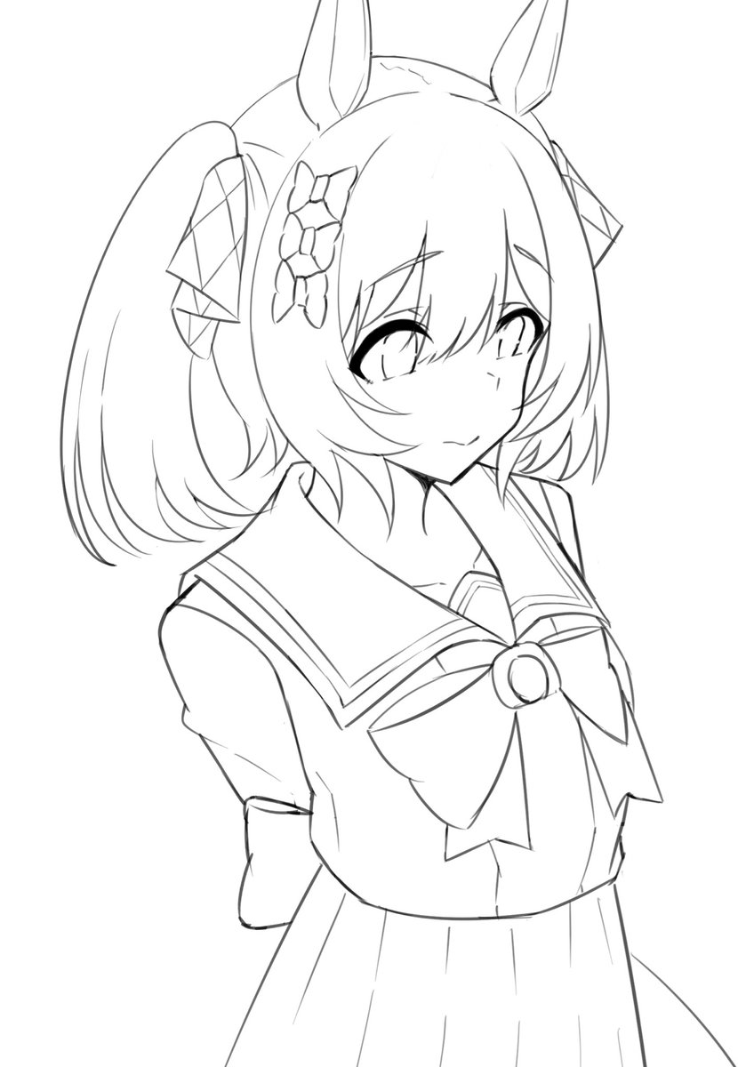 色を塗ったら崩壊する線画になってしまった