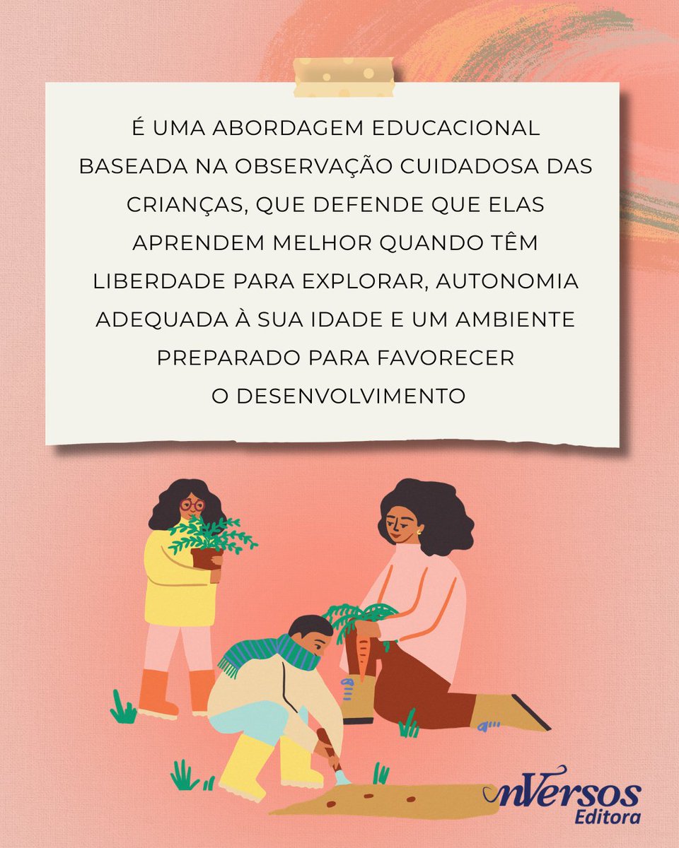 nVersosEditora's tweet photo. A #metodologiaMontessori incentiva a curiosidade e a autonomia das crianças desde cedo 🧠✨
A editora nVersos reúne 3 livros essenciais: #OBebêMontessori, #ACriançaMontessori e #AInfânciaMontessori. Um guia completo para educar com afeto e independência 🌿📚 https://t.co/y0m2W3wyk2
