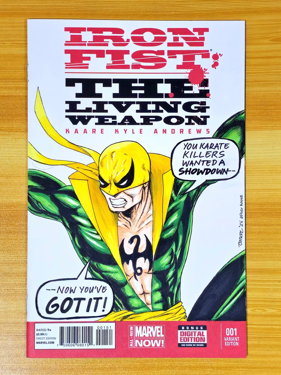 This is how I celebrated Iron Fist's 52nd anniversary—by drawing