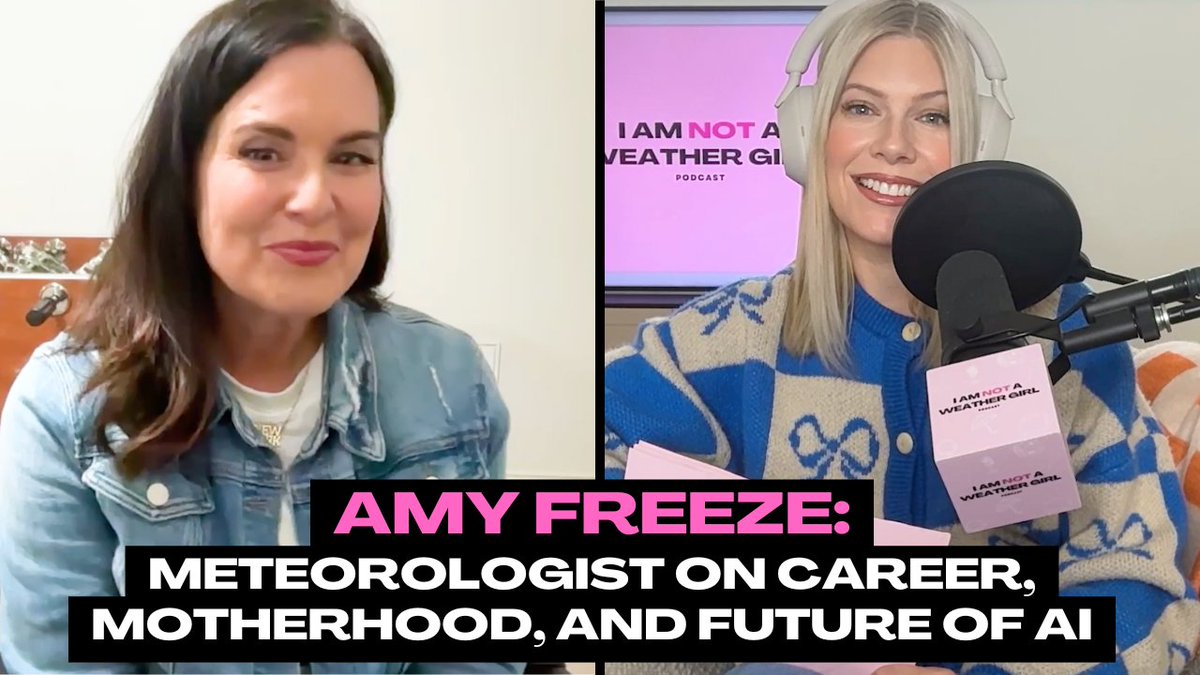This week #meteorologist <a href="/amyfreeze/">AMY FREEZE</a> was on the podcast! Listen to her career story now!
APPLE:
podcasts.apple.com/us/podcast/i-a…
SPOTIFY:
open.spotify.com/episode/6PKvY0…
#meteorology #news #journalism #journalist