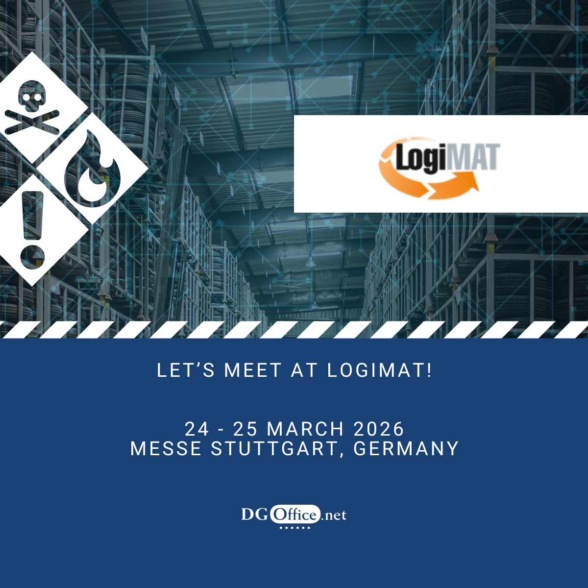 DGOffice_net's tweet photo. We are excited to visit @LogiMATDaily Stuttgart next month! Looking for a reliable and compliant source for DG data? Want this to be integrated into your own system? Let's meet!👉https://t.co/RqqdxnDNIW https://t.co/eCCEvkCHpK