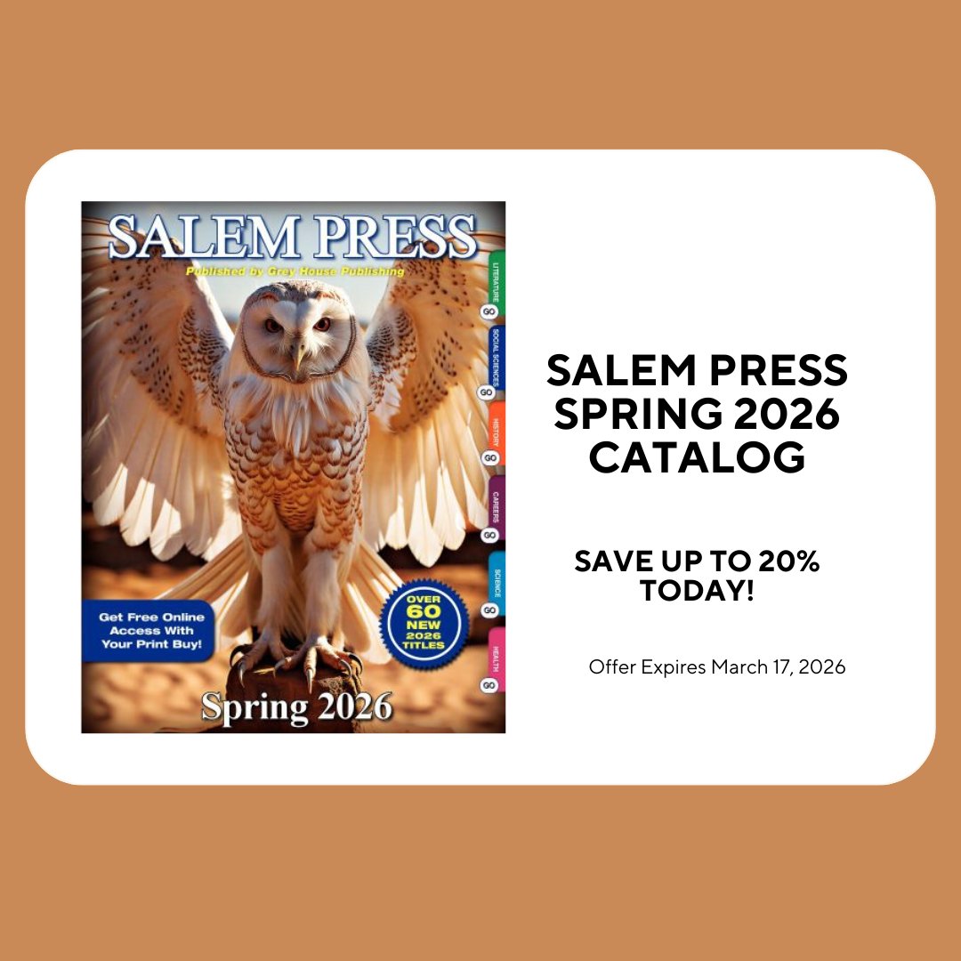 SalemPress's tweet photo. Stock Up on Women’s History Volumes and Save Big on Brand-New and Best-Selling History, Health, Careers, Science, Literature, and Politics Titles from Salem Press! Includes FREE Online Access! https://t.co/4fZWm8ri6r #salempress #publishing https://t.co/mjUM2DzWQd