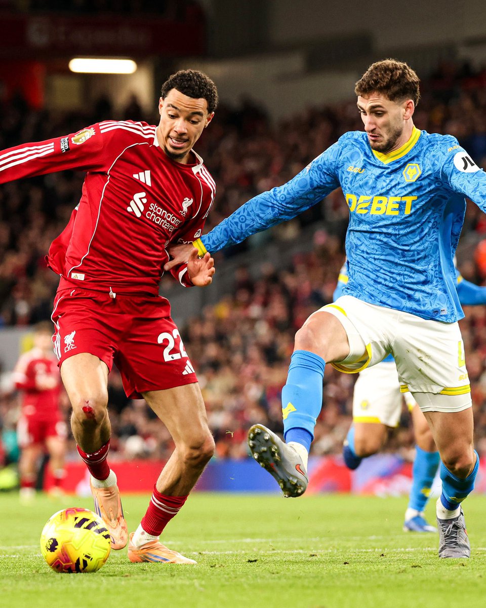 Foottimeid's tweet image. Liverpool akan bertemu 2 kali melawan wolves di bulan maret✅

Selasa, 7 Maret: Wolves vs. Liverpool (PL)

Jumat, 10 Maret: Wolves vs. Liverpool (Piala FA)

Pertandingan yang sama dua kali di tengah pekan yang sama 🫨

Ngeri ih wolves kemaren bisa nahan peringkat 1 EPL, Liverpool