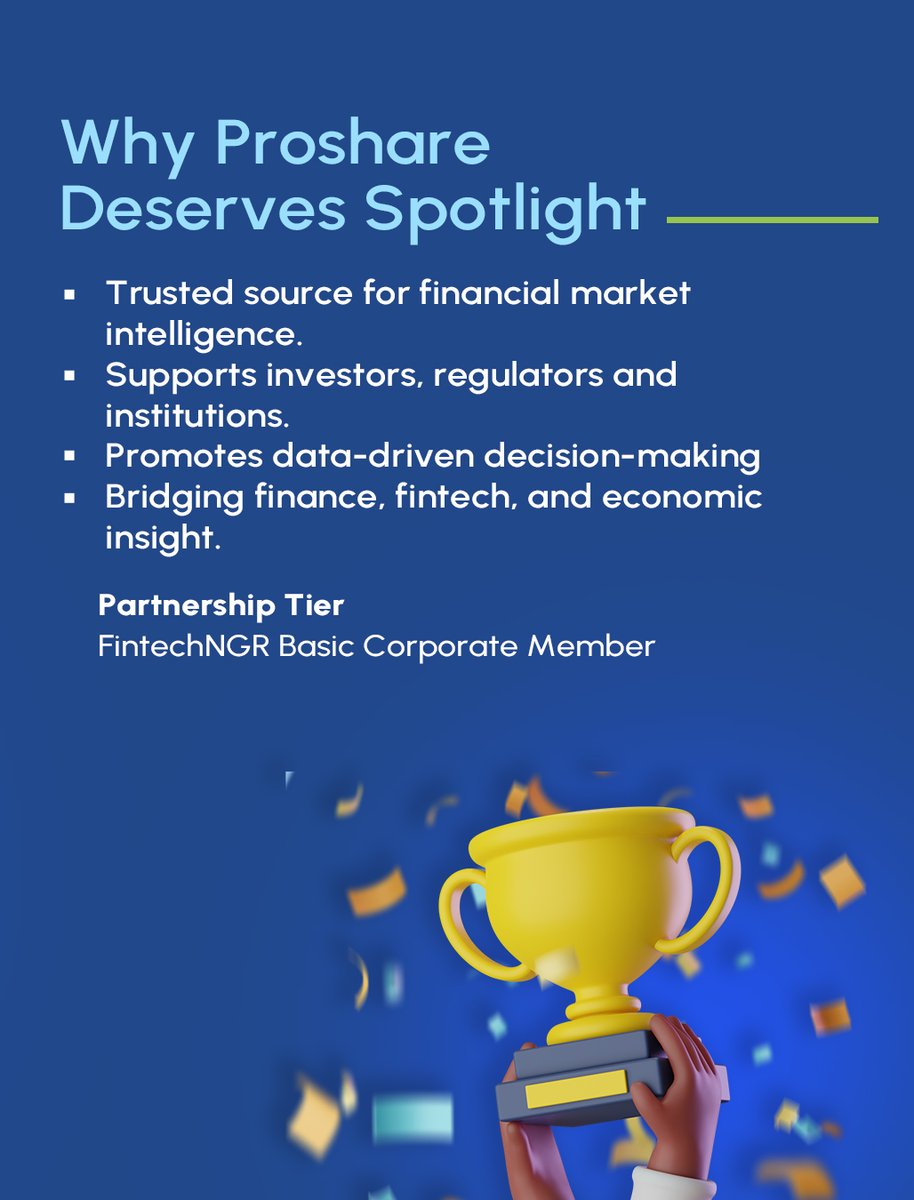 We are thrilled to feature <a href="/proshare/">Proshare</a> .co Nigeria, one of our Corporate Members (Basic), in FintechNGR’s Hall of Fame this February.

Congratulations to Proshare for its continued contributions to financial market intelligence and research, and for supporting the growth.