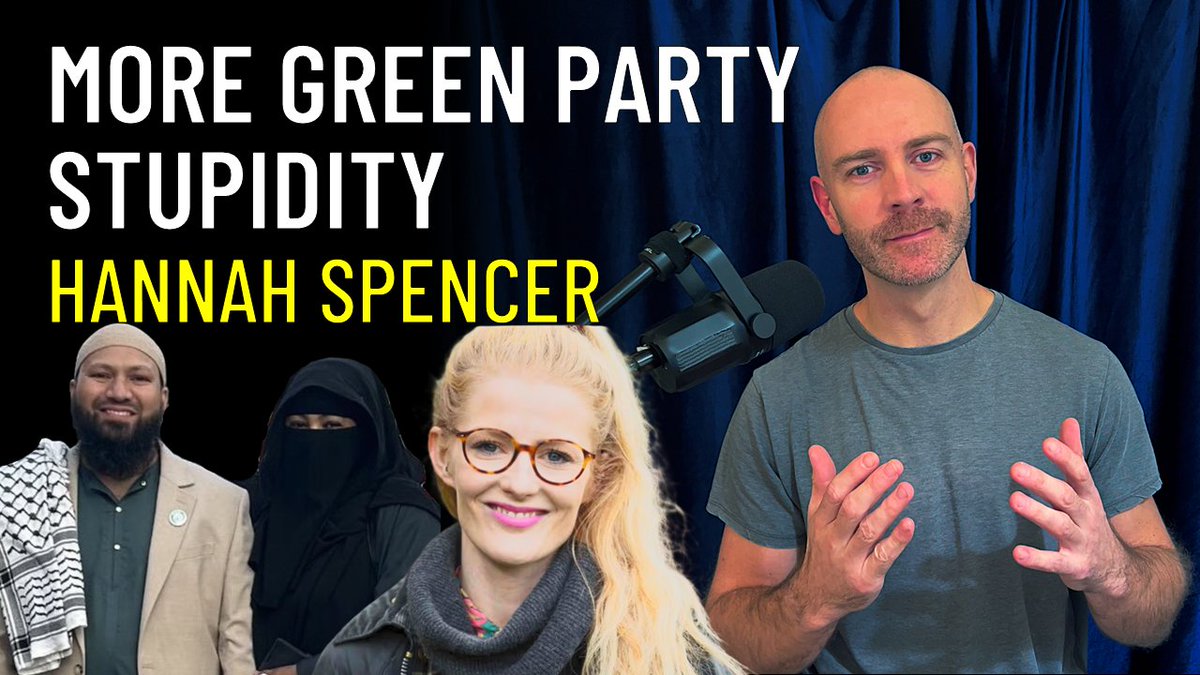 In my latest video, I review the Green Party candidate for Gorton and Denton, Hannah Spencer's views on illegal migration and Islamic terrorism. 

Extreme Green Party childishness and naivety on full display. This is an extremely dangerous ideology.