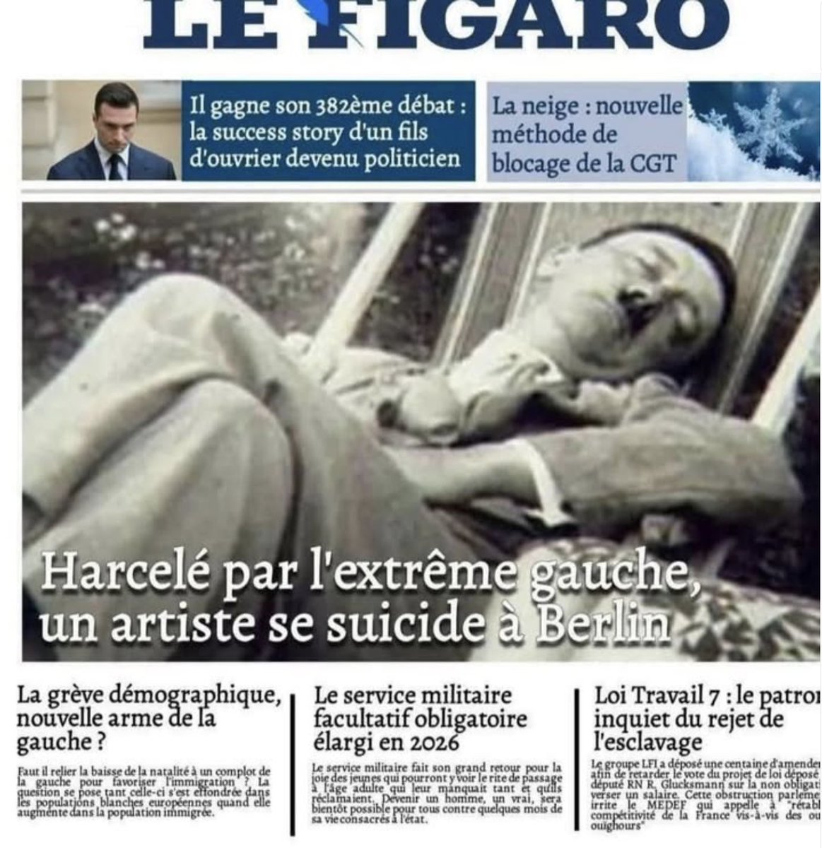 LibertaliaLivre's tweet image. "Harcelé par l'extrême gauche, un artiste se suicide à Berlin"

Via Mathilde Larrère.