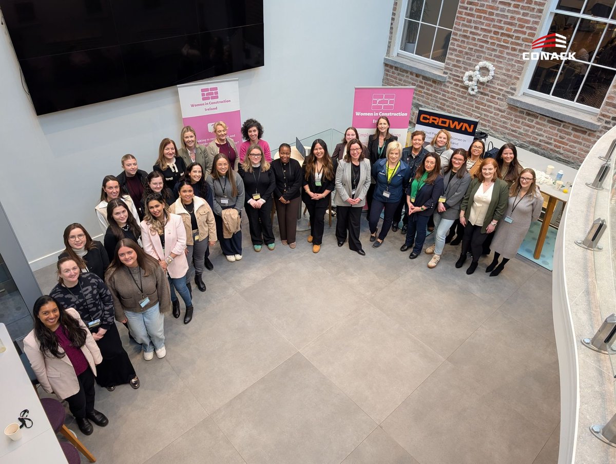 weareconack's tweet photo. Great to see such strong representation in Limerick last week as Bríd Mullane (Senior Estimator/Team Leader) and Paula Shinners (Communications Director) attended the first 2026 networking event hosted by Women in Construction Ireland (WICI).
#Conack #BuildingBetterTogether https://t.co/zPfKb9kkx3