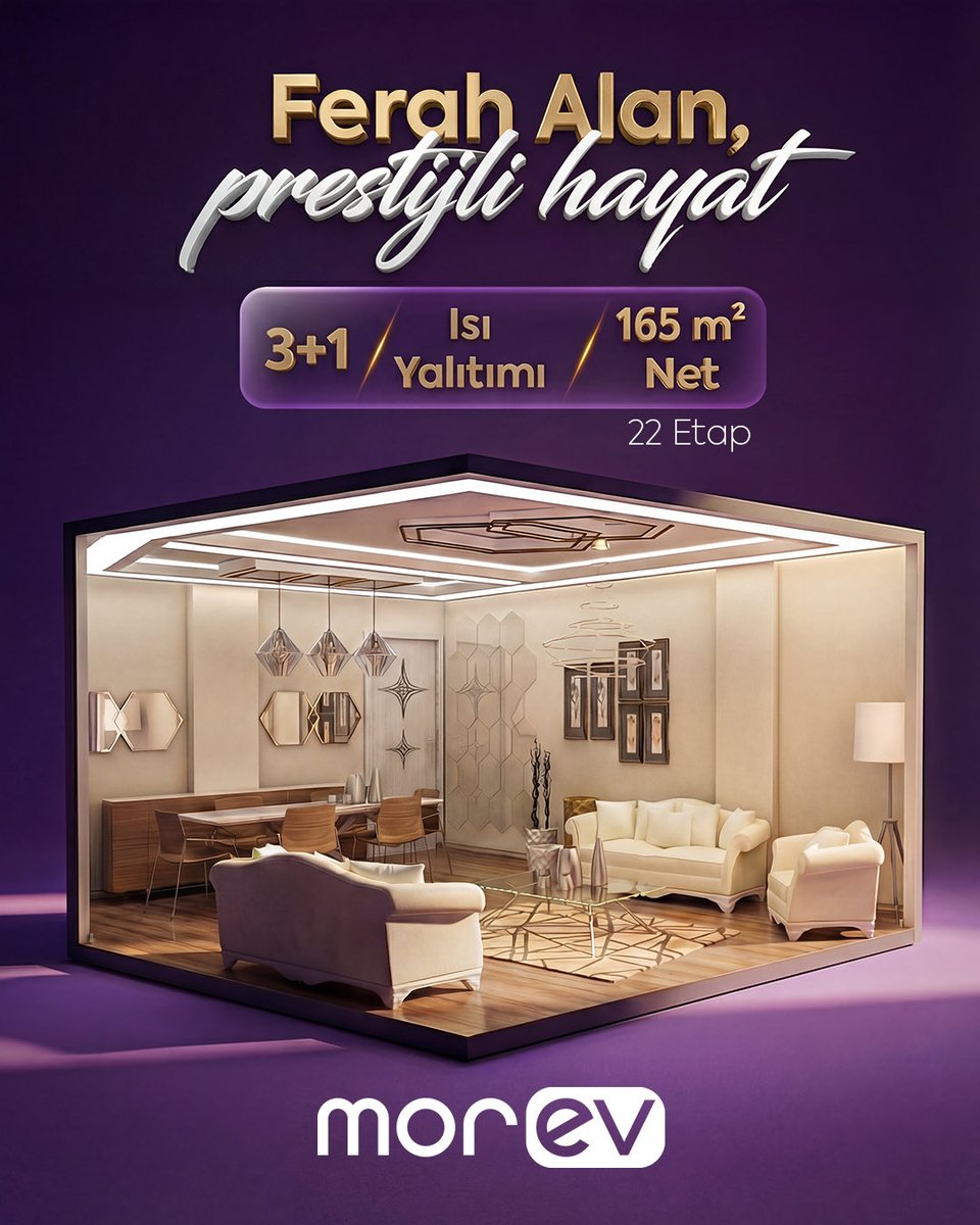 morevyapi's tweet photo. ✨Morev olarak 3+1 geniş daire seçenekleri, 165 m² net kullanım alanı ve ısı yalıtımıyla konforu standartların üzerine taşıyoruz. Modern mimari anlayışımız ve estetik detaylarımızla hem yatırım hem yaşam için değer üretiyoruz.

#Morev #PrestijliYaşam #Şanlıurfa #Mersin https://t.co/jg3YXhFxqJ