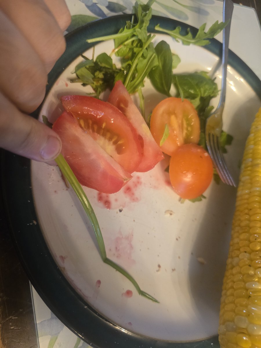 I think John Salad is out to get me 

Yes I ate it. Yes it was grass (again)