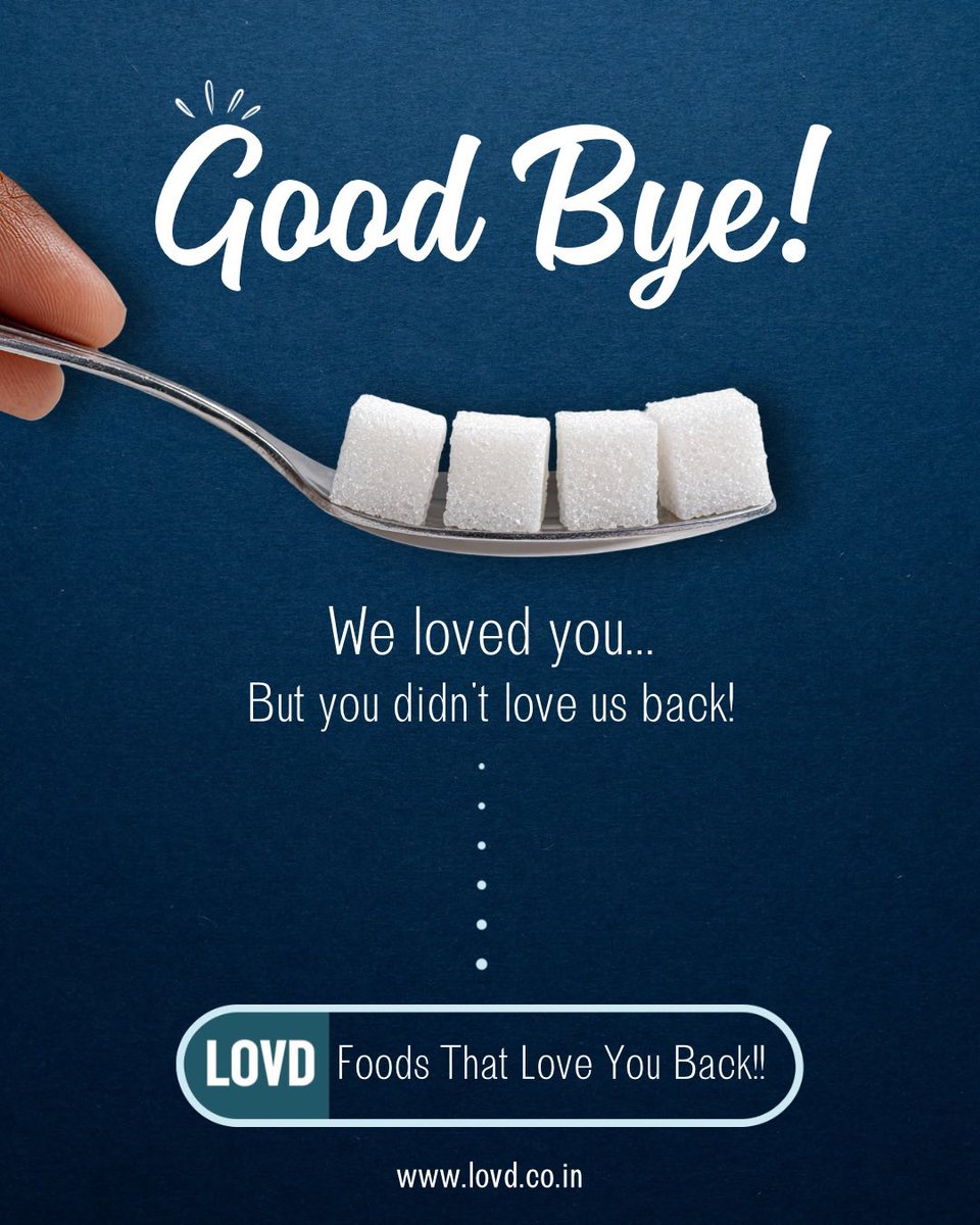 lovdfoods's tweet photo. It’s time to say Good Bye to white sugar and choose foods that truly care for you. Because loving your body means making better choices every day.
Switch to smarter, healthier alternatives with LOVD – Foods That Love You Back!
#GoodByeSugar #HealthyChoices #EatSmart https://t.co/yqYGD1yOWR