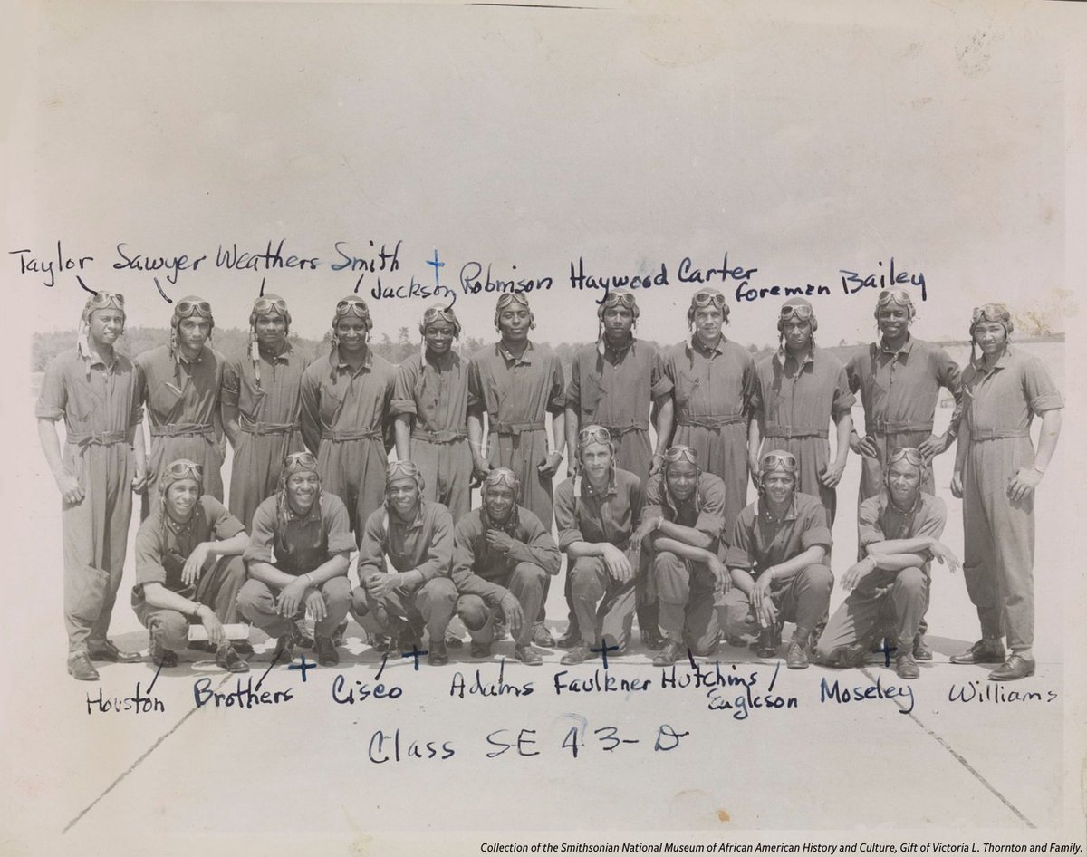 #OnThisDay in 1942, the Tuskegee Airmen became the first African American flying unit in the U.S. military. Learn more on our Searchable Museum: s.si.edu/3wjo4GX #BlackHistoryMonth #APeoplesJourney