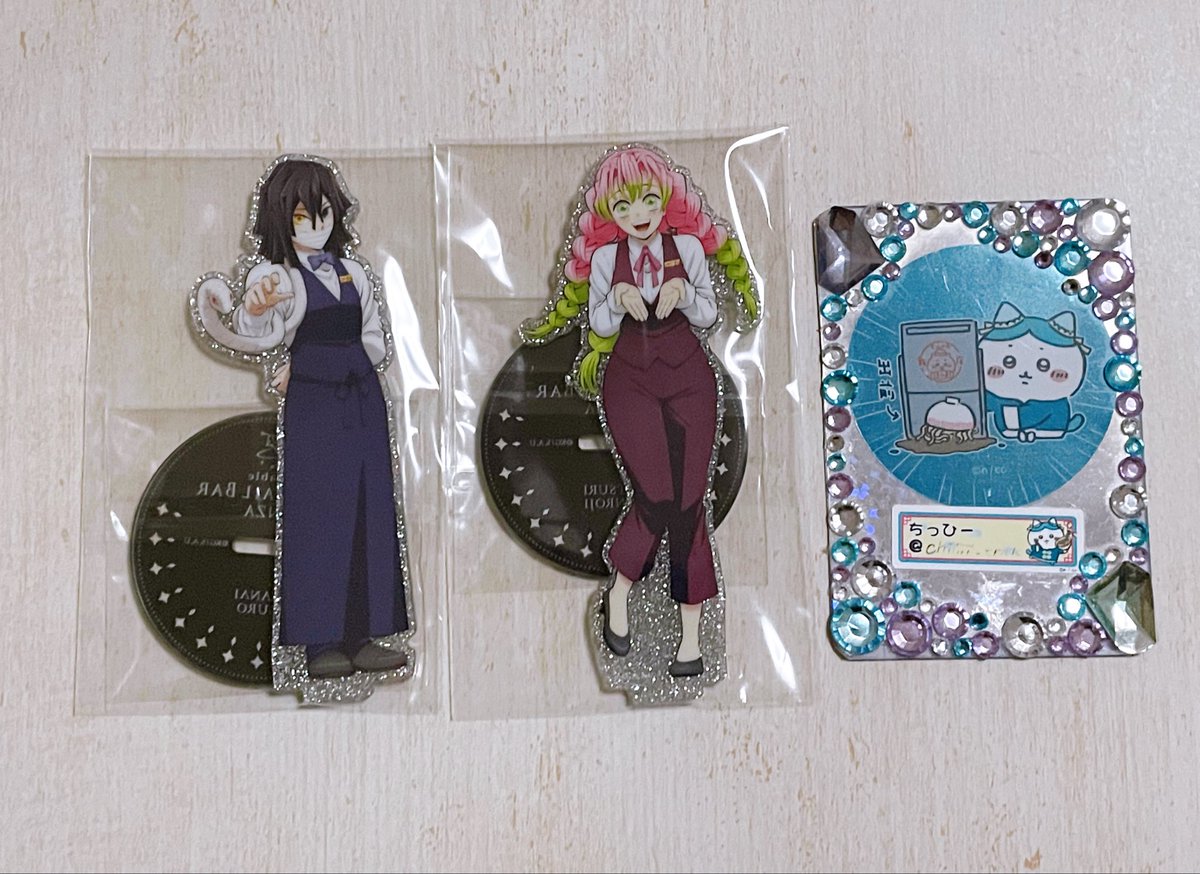 交換/譲渡】鬼滅の刃 ufotable モクテル 両面 アクスタ 譲）蜜璃 伊黒