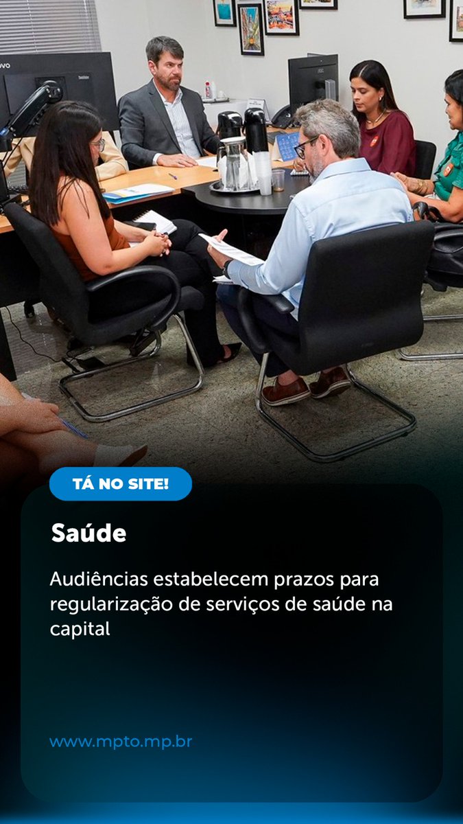 MPETocantins's tweet image. ☝️ Audiências estabelecem prazos para regularização de serviços de saúde na capital.

🖥️ x.gd/WYYVn0

👉 Seus direitos foram desrespeitados?
📞 Ligue 127.

#MPTO #MPTOAtuante #AudiênciaPública