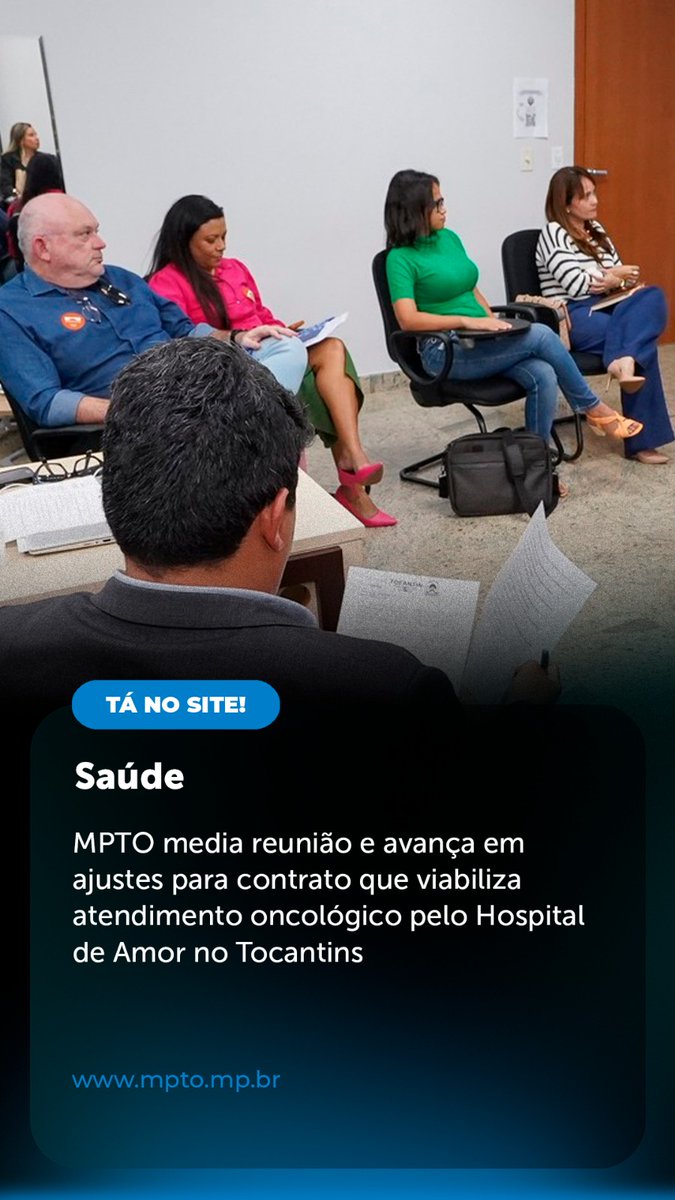 MPETocantins's tweet image. ☝️ MPTO media reunião e avança em ajustes para contrato que viabiliza atendimento oncológico pelo Hospital de Amor no Tocantins.

🖥️ x.gd/8UqR7

👉 Seus direitos foram desrespeitados?
📞 Ligue 127.

#MPTO #MPTOAtuante #Saúde #Tocantins