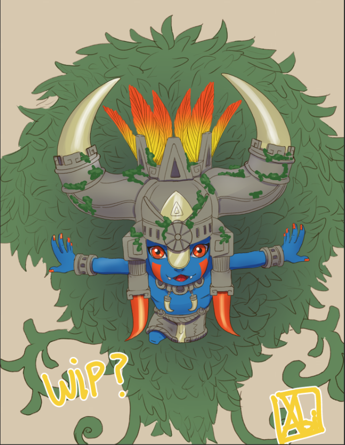 Decided to see what I can do in 2h so I can post more often and it ended up preety neat might finish it.
#digimon #デジモン