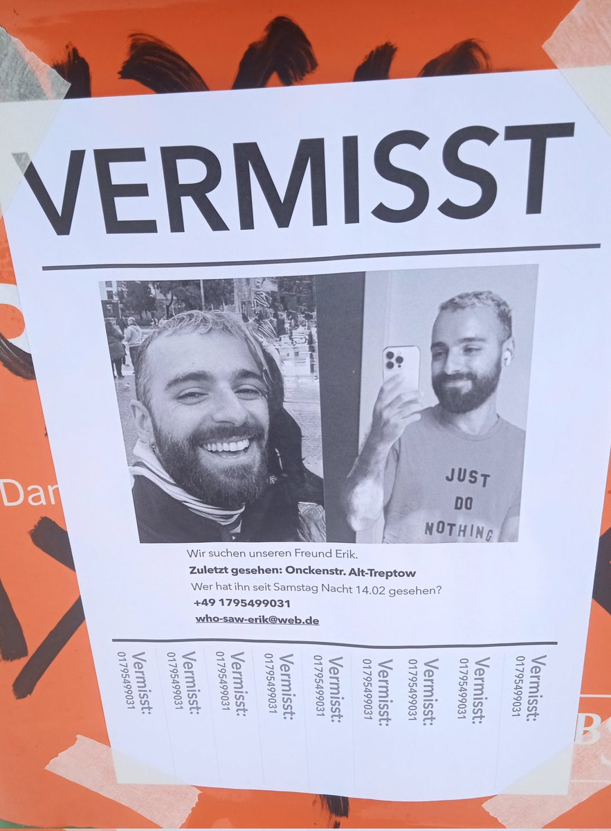 neuzugang19's tweet photo. Erik wird #Vermisst #neukölln #Kreuberg #Berlin . Suchanzeige heute entdeckt im Weichselpark https://t.co/emjMmzvDfr