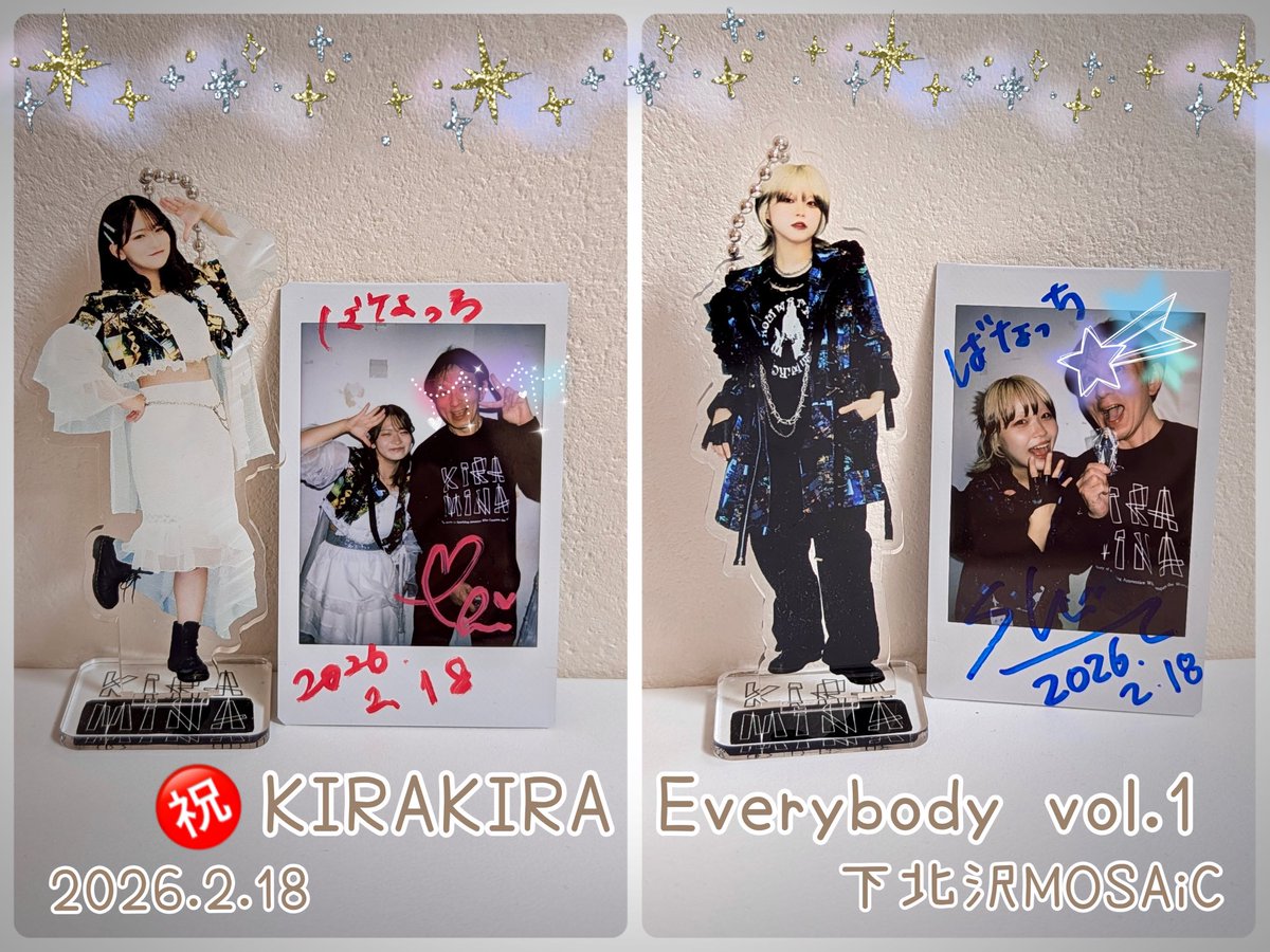 Ashmaze.Azavana Яyu チェキアクスタ 昨日キラミナ下北沢MOSAiC初主催記念に全員のアクスタ買った🙌これを機