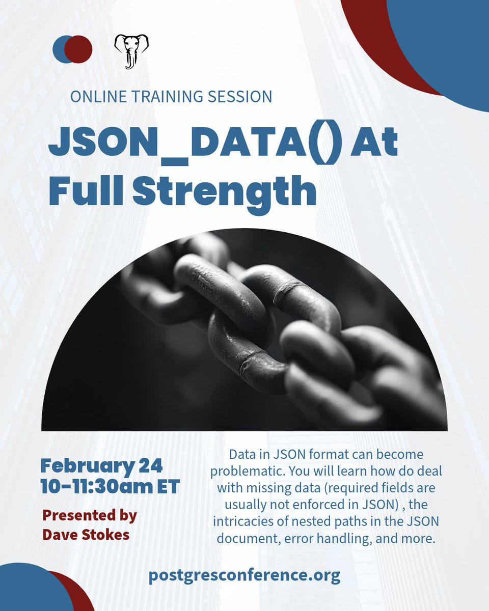 PostgresConf tweet media