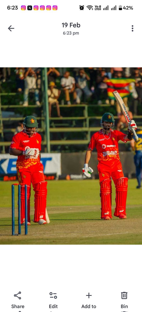 #zimVsSri Zimbabwe Defeat Sri Lanka by 6 wicket #CricketFever 
#Historical