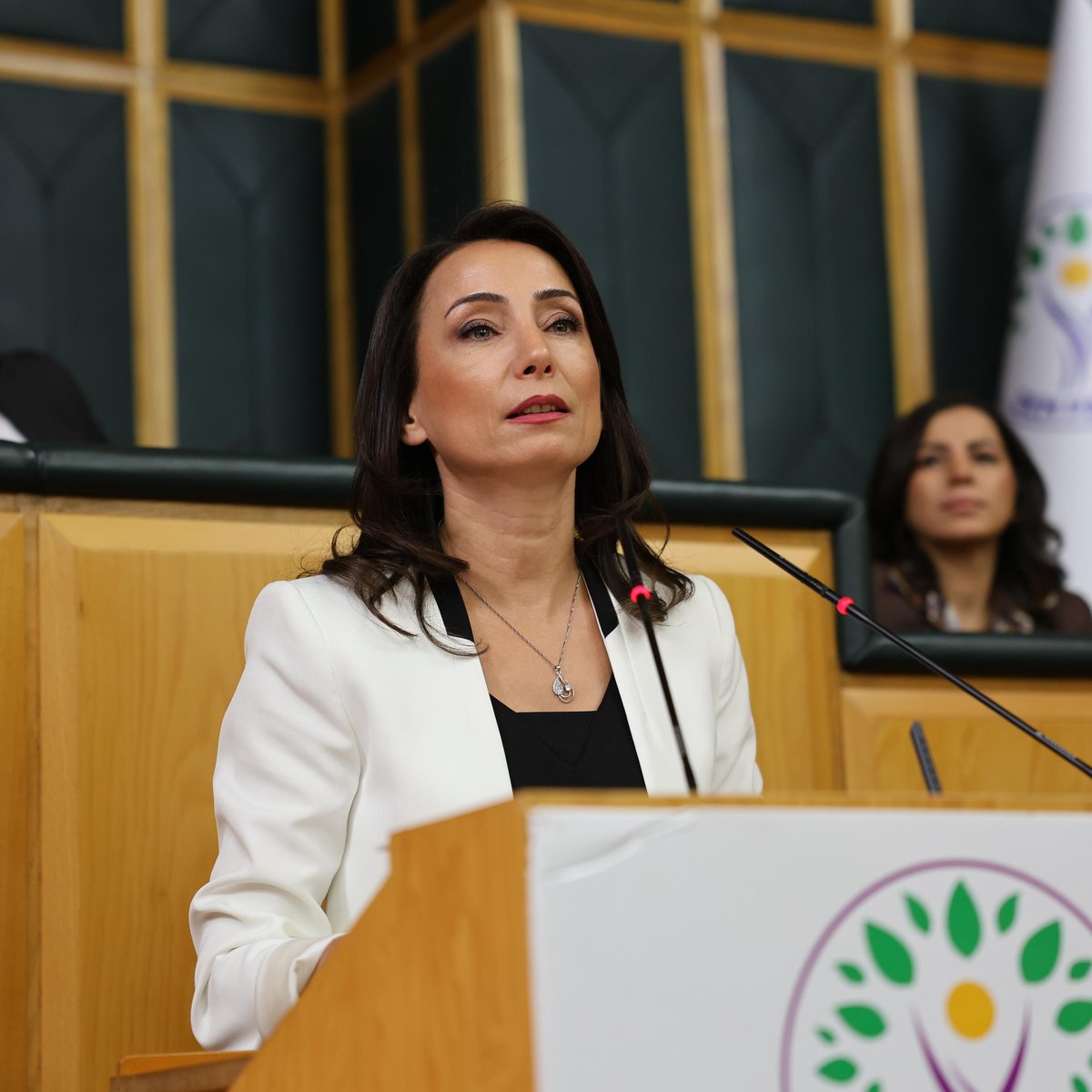 DEM Parti Eş Genel Başkanı Tülay Hatimoğulları:

"Sözler söylendi. Artık icraat zamanı. Aslında her şey yeni başlıyor.

Yeni bir Anayasa zorunluluktur.

Sayın Öcalan'ın özgür çalışma koşullarının tanınması zorunluluktur."