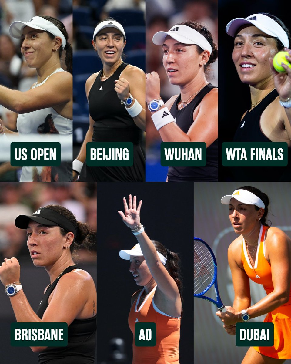 Jessica Pegula has made the semifinals at every event she's played since the 2025 US Open 🔥 

Crazy consistency 🤯
