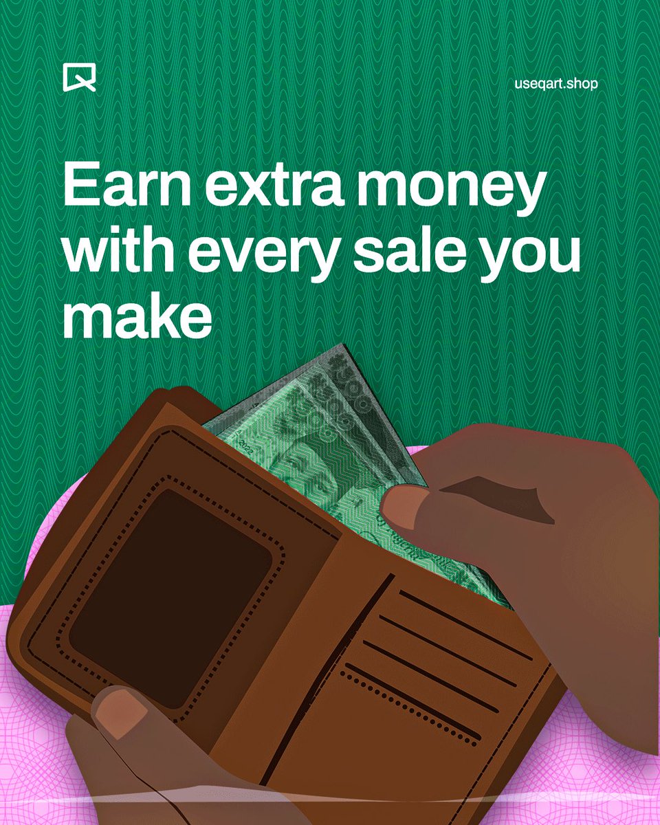 useqart's tweet photo. Most platforms see you as a user to be charged, but QART? We see you as a partner to be rewarded 🤝

With QART, every sale triggers a cashback reward. It’s simple: You sell. We reward you. You withdraw. https://t.co/cBE4aYTG2C