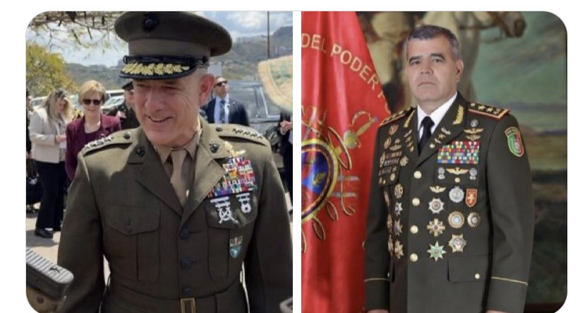 rojo_astro's tweet photo. Uno de éstos Generales ha estado en muchas guerras y el otro ha estado en muchos bacanales (orgías,  crímenes y conspiraciones)…

Sabe cual de ellos es el uno y el otro? https://t.co/9wJQkxQU7t