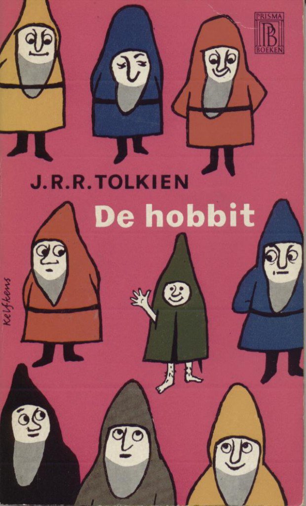 De Hobbit, by J.R.R. Tolkien. Prisma Boeken, 1960. Cover by Cees Kelfkens.